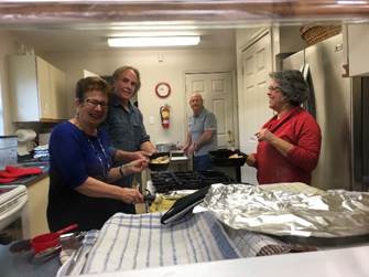 Kitchen Team: Susan, Jamie, Norman, and Aurora